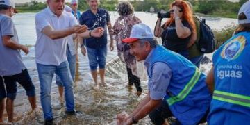 Chegada das águas do São Francisco marca conquista histórica para o povo potiguar Chegada das águas do São Francisco marca conquista histórica para o povo potiguar