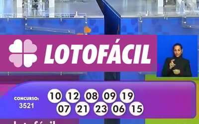 Lotofácil 3521 de hoje: confira os números e o resultado do sorteio desta sexta-feira (24/10) Lotofácil 3521 de hoje: confira os números e o resultado do sorteio desta sexta-feira (24/10)