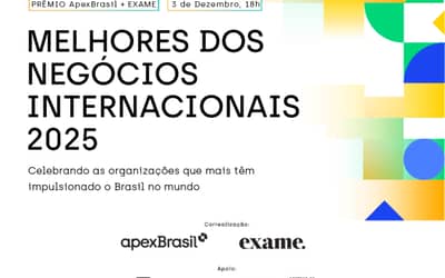 Melhores dos Negócios Internacionais 2025: premiação reúne os melhores dos negócios internacionais em noite de celebração em São Paulo Melhores dos Negócios Internacionais 2025: premiação reúne os melhores dos negócios internacionais em noite de celebração em São Paulo