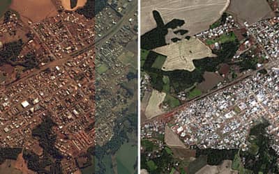 Veja o antes e depois de Rio Bonito do Iguaçu Veja o antes e depois de Rio Bonito do Iguaçu