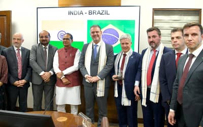 Brasil e Índia discutem cooperação agrícola e estimam US$ 20 bilhões em comércio até 2030 Brasil e Índia discutem cooperação agrícola e estimam US$ 20 bilhões em comércio até 2030