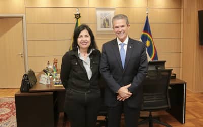 Ministro André de Paula se reúne com Mariangela Hungria e destaca projeção internacional da ciência brasileira Ministro André de Paula se reúne com Mariangela Hungria e destaca projeção internacional da ciência brasileira