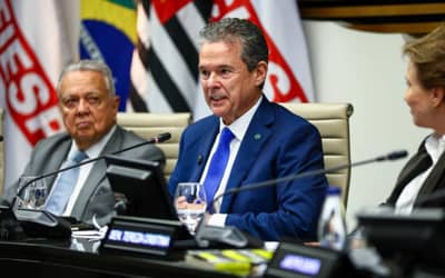 Ministro da Agricultura e Pecuária, André de Paula, debate crédito rural durante evento em São Paulo Ministro da Agricultura e Pecuária, André de Paula, debate crédito rural durante evento em São Paulo